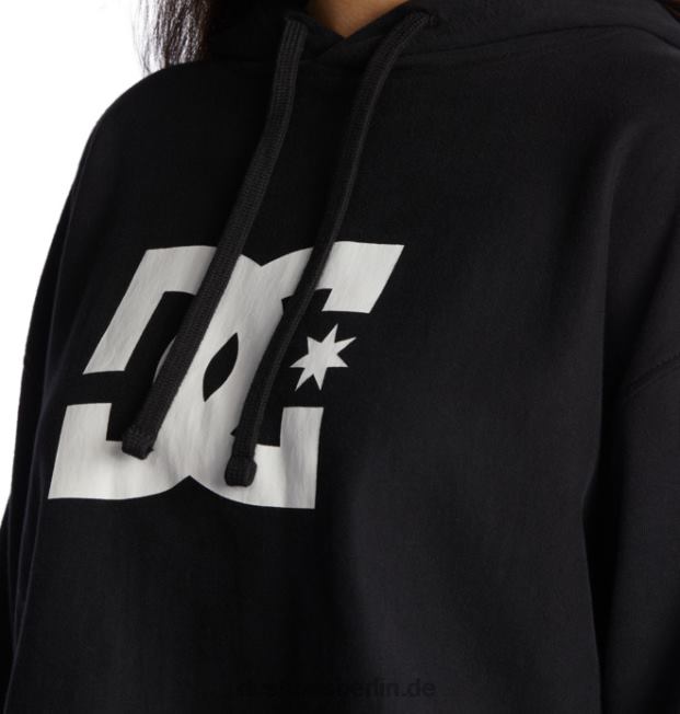 Kurz geschnittener DC-Hoodie für Damen 2DC Shoes Schwarz 486FT481