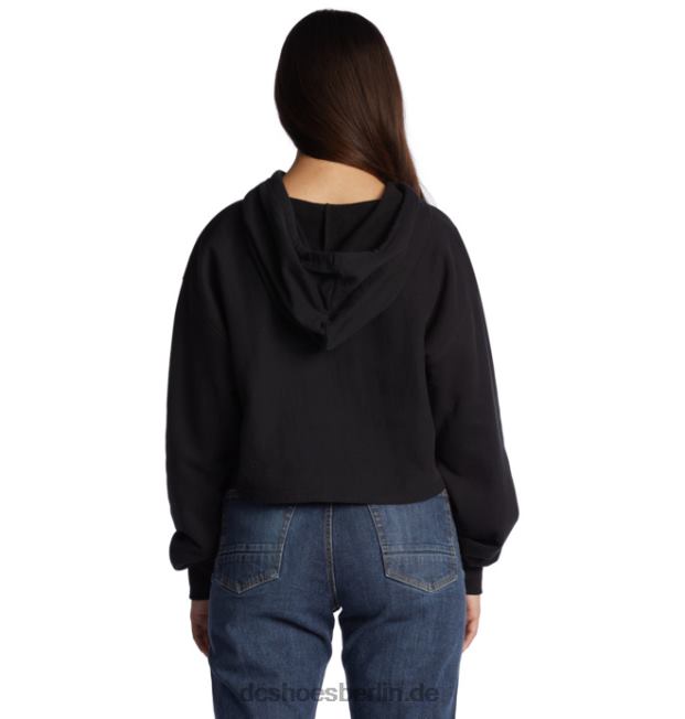 Kurz geschnittener DC-Hoodie für Damen 2DC Shoes Schwarz 486FT481