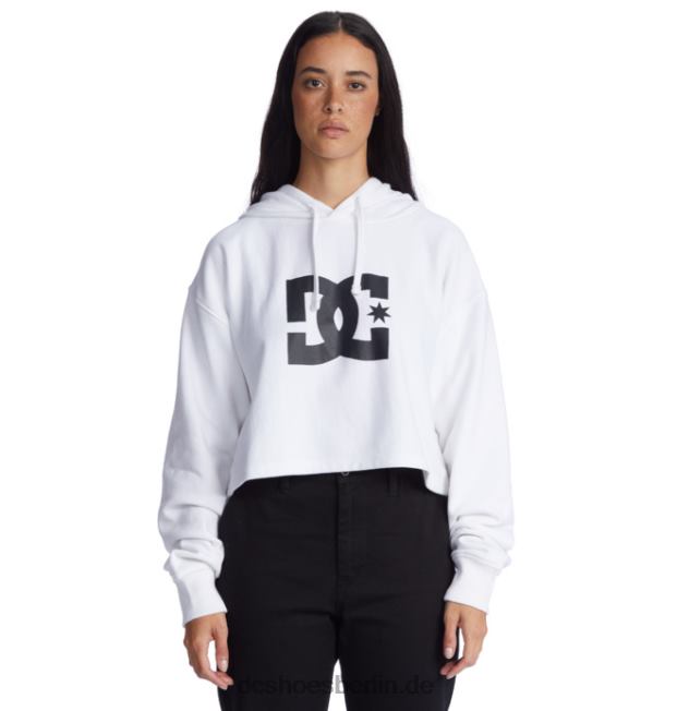 Kurz geschnittener DC-Hoodie für Damen 2DC Shoes Weiss 486FT483
