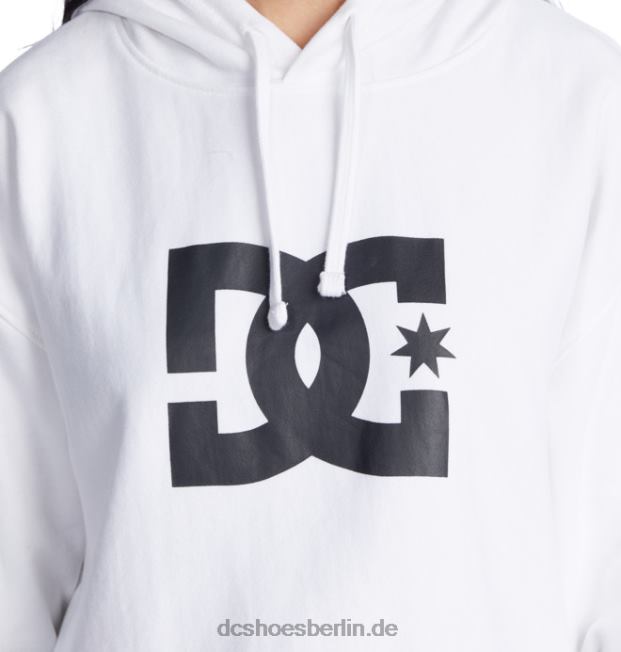 Kurz geschnittener DC-Hoodie für Damen 2DC Shoes Weiss 486FT483