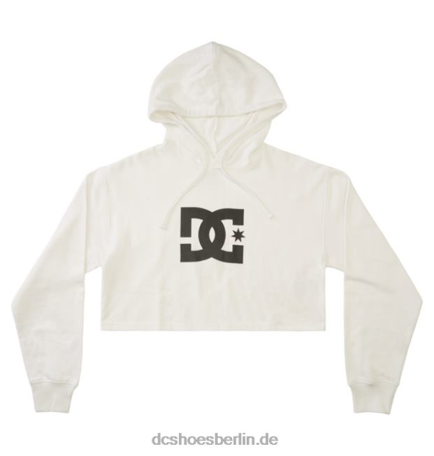 Kurz geschnittener DC-Hoodie für Damen 2DC Shoes Weiss 486FT483