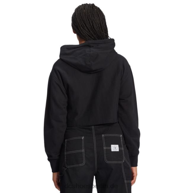 Kurz geschnittener DC-Hoodie für Damen 2DC Shoes schwarz/fuchsia 486FT504