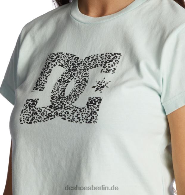 geernteter Baby-T - Shirt der DC-Sternfüllung der FrauenDC Shoes Iced Aqua Acid Wash 486FT486
