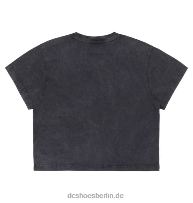 geernteter Baby-T - Shirt der DC-Sternfüllung der FrauenDC Shoes schwarze Säure 486FT485