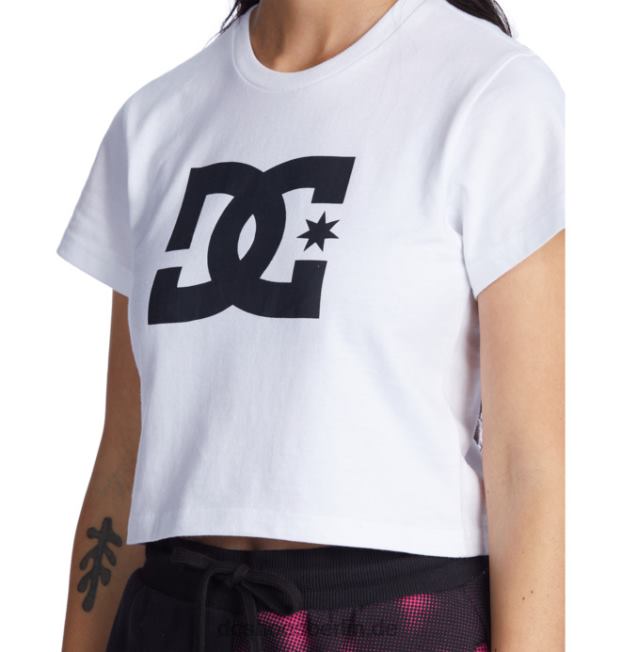 geerntetes T-Shirt der DC-Stern der FrauenDC Shoes Weiss 486FT472
