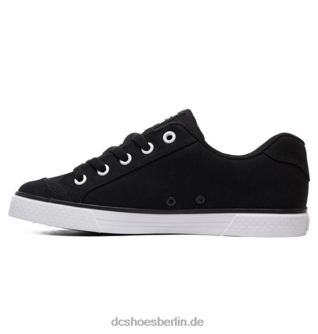 Chelsea-Segeltuchschuhe für DamenDC Shoes Schwarz-Weiss 486FT454