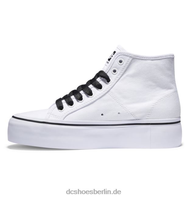 High-Top-Schuhe mit manueller Hi-Plattform für DamenDC Shoes weiß/schwarz/Blume 486FT471