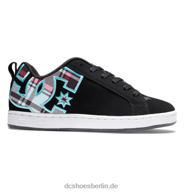Graffik-Schuhe für DamenDC Shoes schwarz/c blau kariert 486FT460