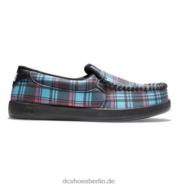 Bösewicht-Slip-on-Schuhe für DamenDC Shoes blau kariert 486FT433