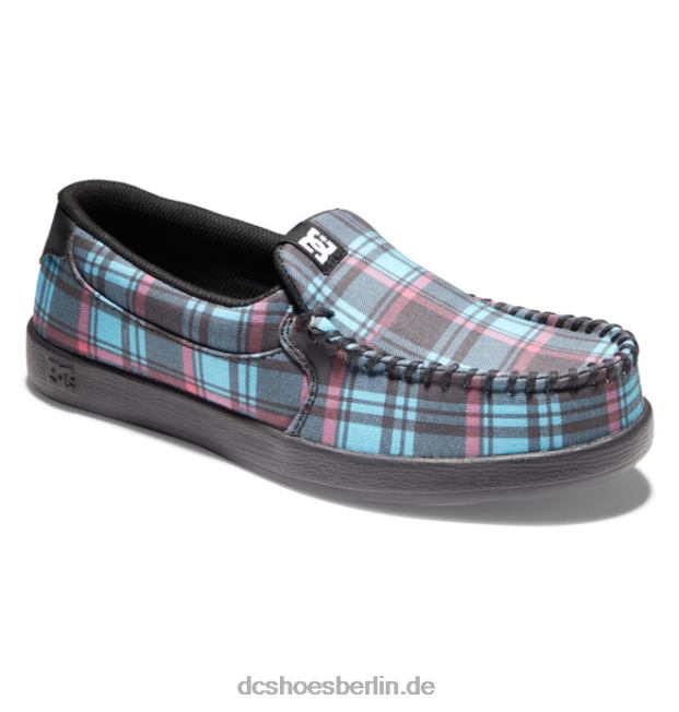 Bösewicht-Slip-on-Schuhe für DamenDC Shoes blau kariert 486FT433