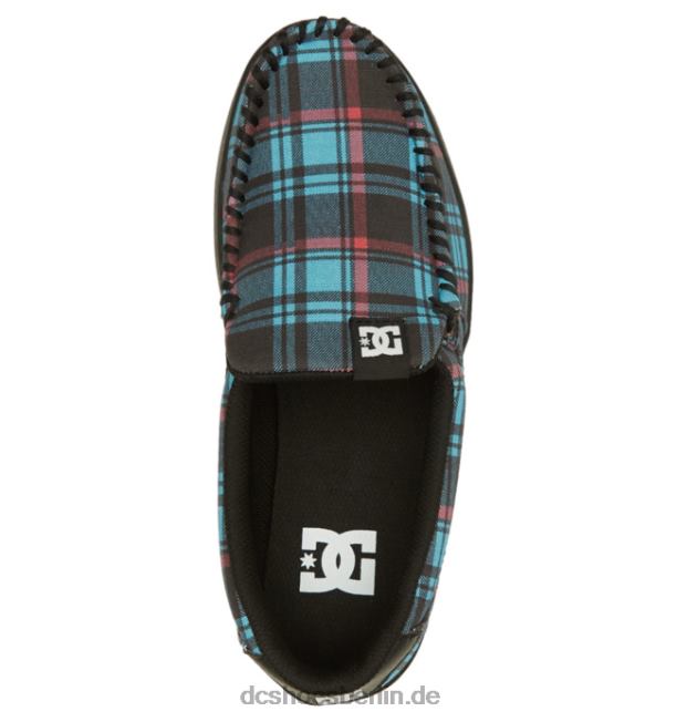 Bösewicht-Slip-on-Schuhe für DamenDC Shoes blau kariert 486FT433