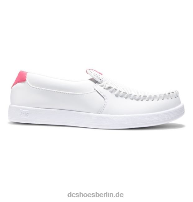Bösewicht-Slip-on-Schuhe für DamenDC Shoes weiß/rosa 486FT436
