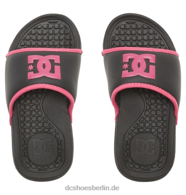 bolsa - Sandalen für MädchenDC Shoes schwarz/rosa Schablone 486FT552
