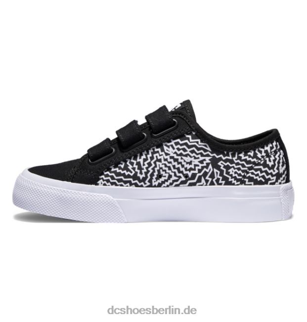 Kinderhandbuch v SchuheDC Shoes Schwarz/Weiß-Druck 486FT534