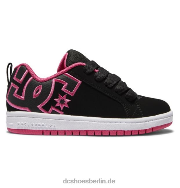 Graffik-Pumps für KinderDC Shoes schwarz/rosa Schablone 486FT544