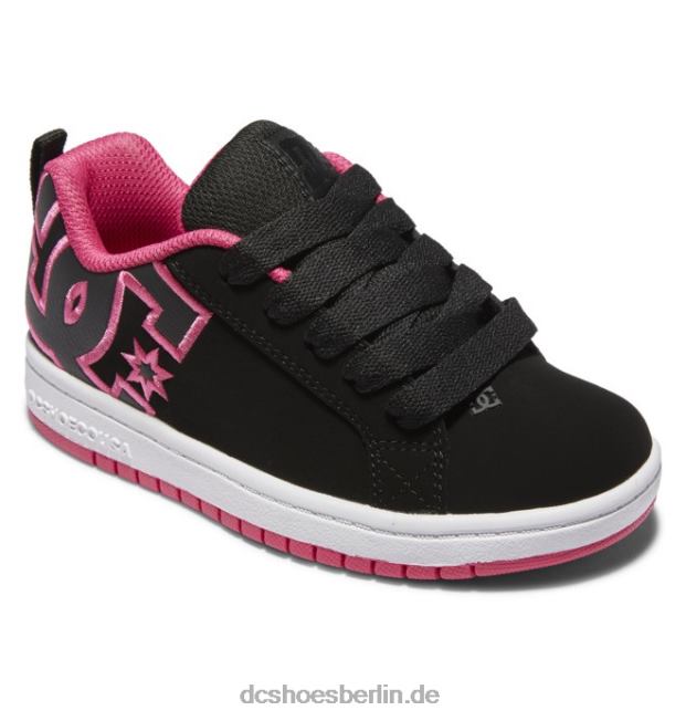Graffik-Pumps für KinderDC Shoes schwarz/rosa Schablone 486FT544