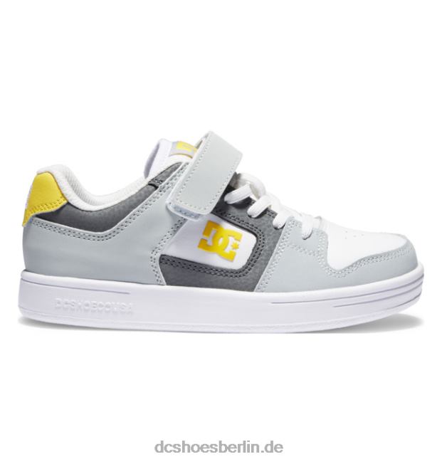 manteca 4 elastische schnürschuhe für kinderDC Shoes grau/schwarz/gelb 486FT553