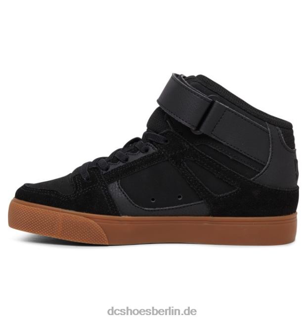 High-Top-Schuhe aus reiner hochelastischer Spitze für KinderDC Shoes schwarz/gummi 486FT546