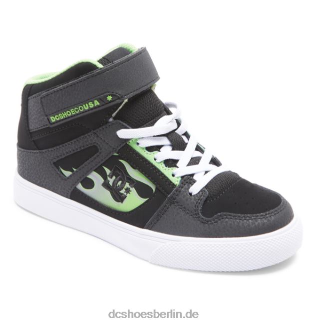 High-Top-Schuhe aus reiner hochelastischer Spitze für KinderDC Shoes schwarzgrau 486FT566