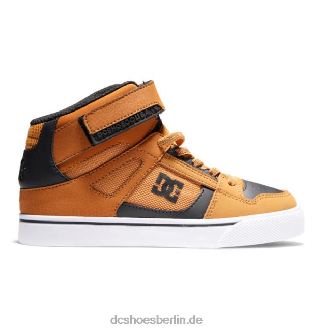 High-Top-Schuhe aus reiner hochelastischer Spitze für KinderDC Shoes weizen/schwarz 486FT522