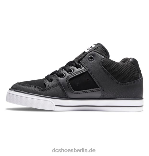 Pure Mid Mid-Top-Schuhe für KinderDC Shoes Schwarz-Weiss 486FT556