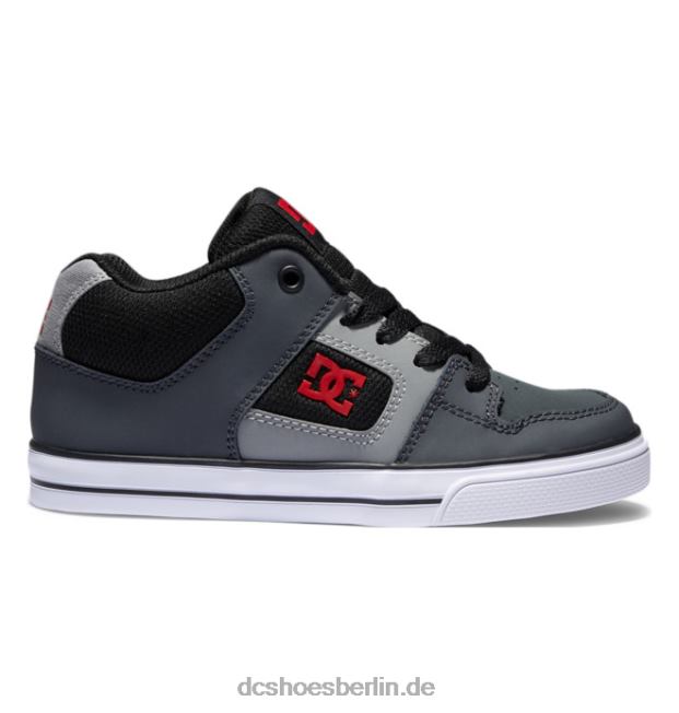 Pure Mid Mid-Top-Schuhe für KinderDC Shoes schwarz/grau/weiß 486FT549