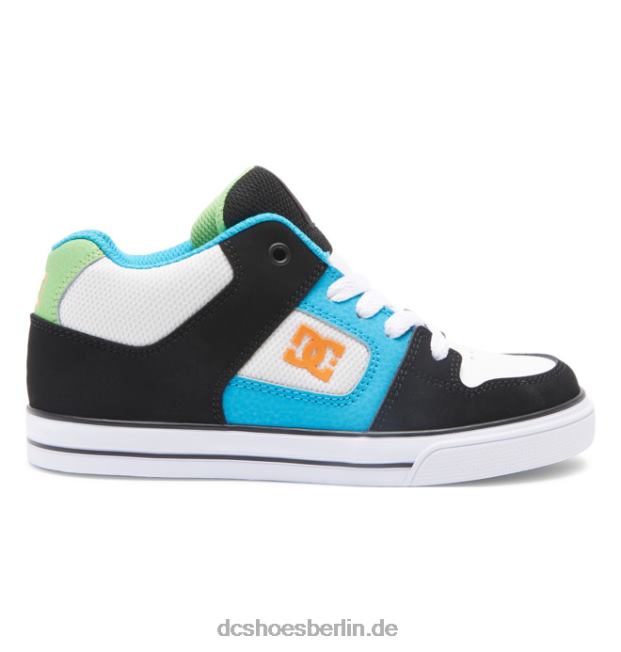 Pure Mid Mid-Top-Schuhe für KinderDC Shoes schwarz/weiß/blau 486FT571