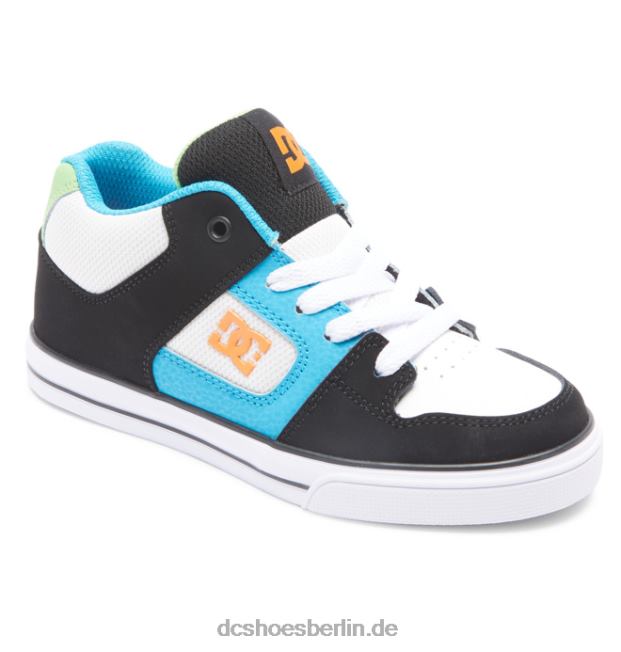 Pure Mid Mid-Top-Schuhe für KinderDC Shoes schwarz/weiß/blau 486FT571