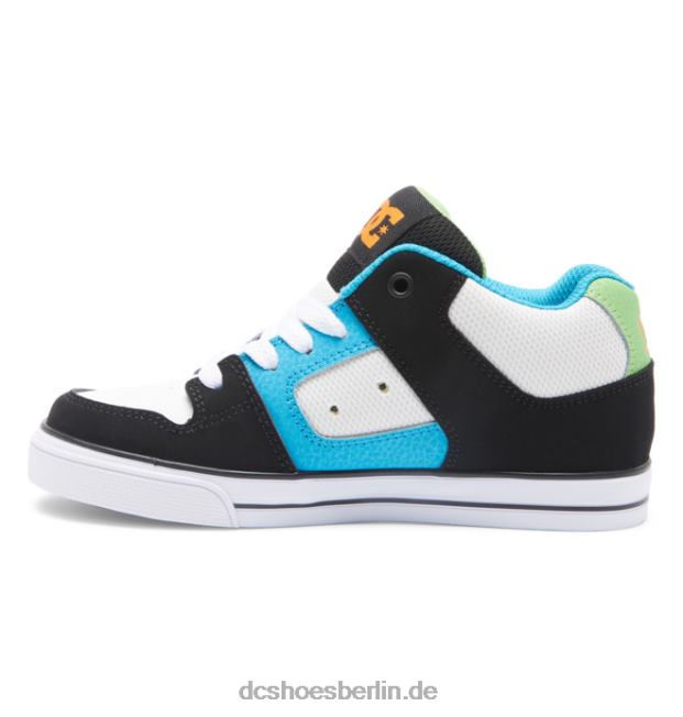 Pure Mid Mid-Top-Schuhe für KinderDC Shoes schwarz/weiß/blau 486FT571
