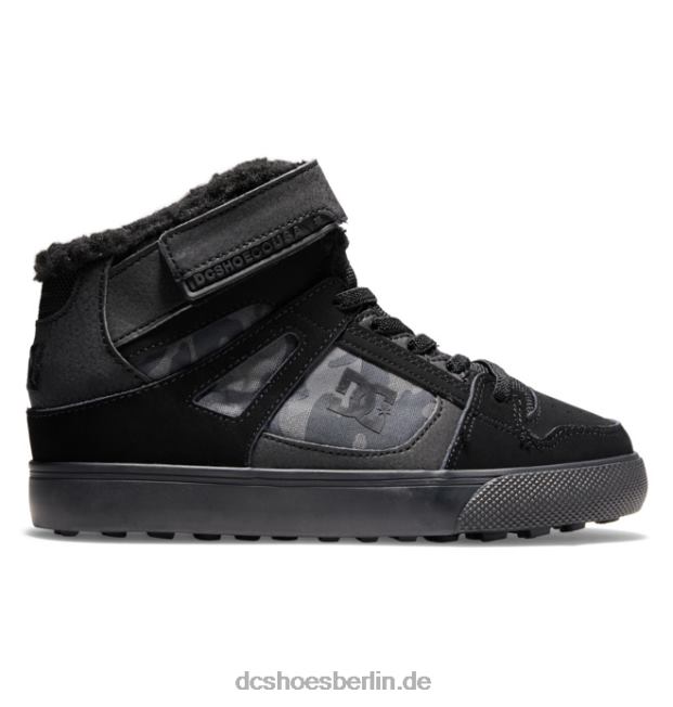 Reine Winterschuhe für KinderDC Shoes schwarze Tarnung 486FT527