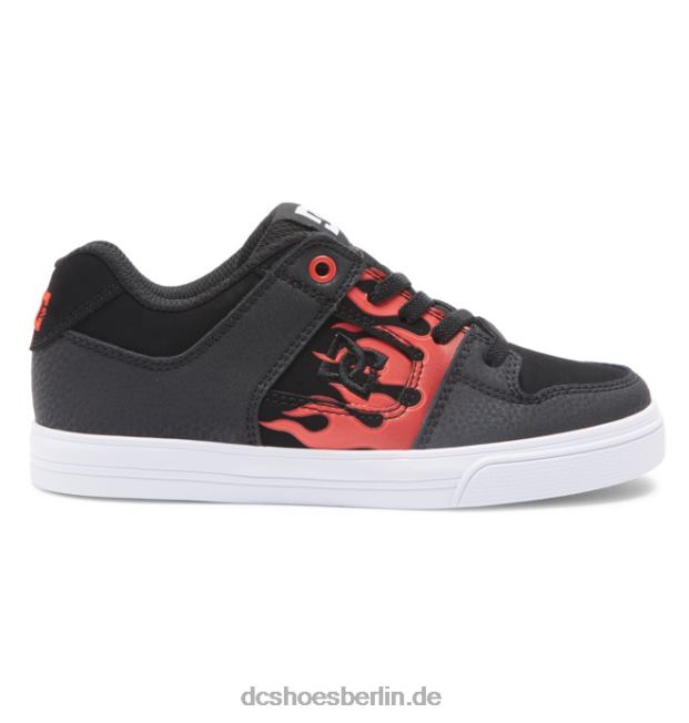 rein elastisch - Schlupfschuhe für JungenDC Shoes rot/grau 486FT555