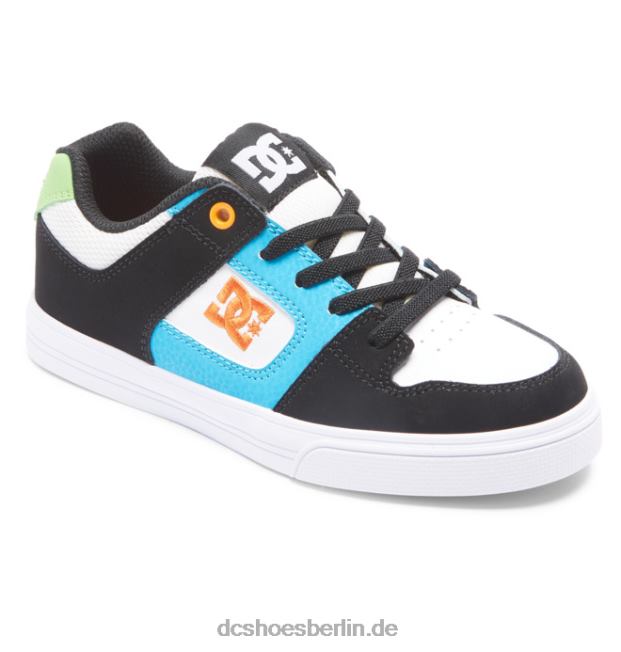 rein elastisch - Schlupfschuhe für JungenDC Shoes weiß/schwarz/blau 486FT570