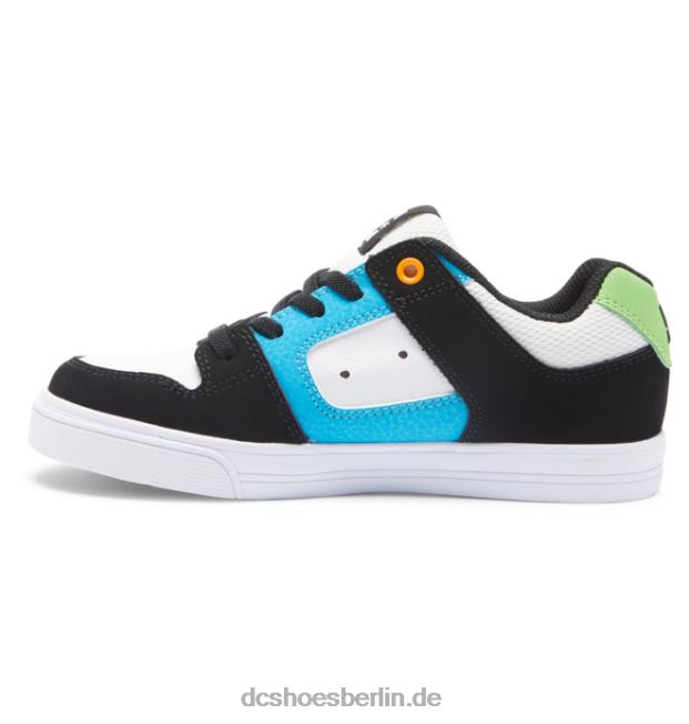 rein elastisch - Schlupfschuhe für JungenDC Shoes weiß/schwarz/blau 486FT570