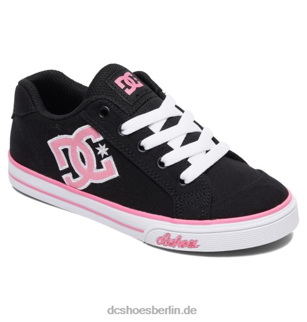 Chelsea-Segeltuchschuhe für KinderDC Shoes schwarz/rosa 486FT506
