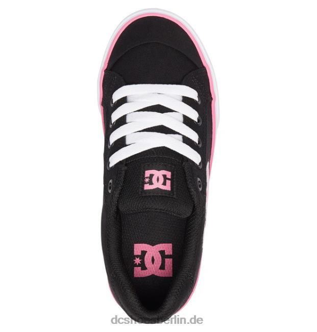 Chelsea-Segeltuchschuhe für KinderDC Shoes schwarz/rosa 486FT506