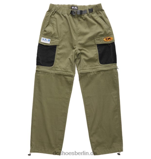 Butterwaren x dc konvertierbare Cargohose für HerrenDC Shoes Efeu grün 486FT414