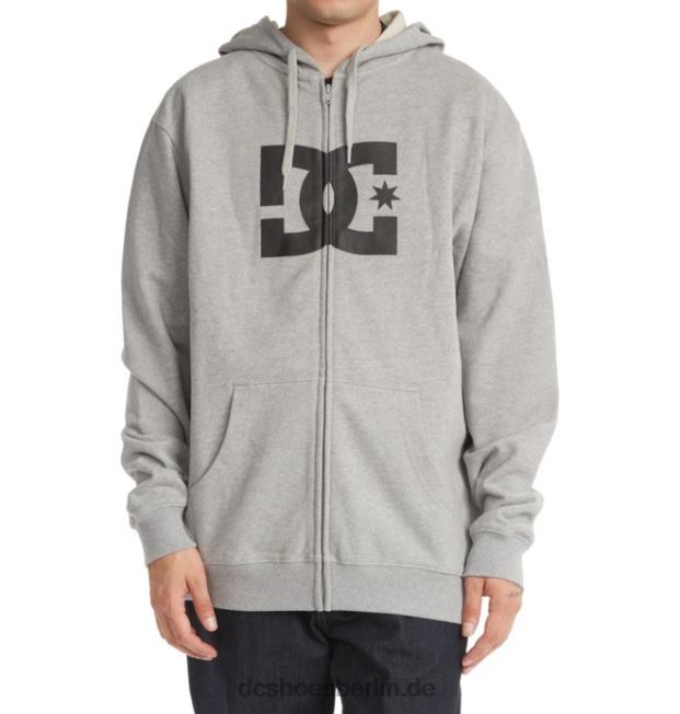 DC Star-Hoodie mit Reißverschluss für HerrenDC Shoes grau meliert 486FT399