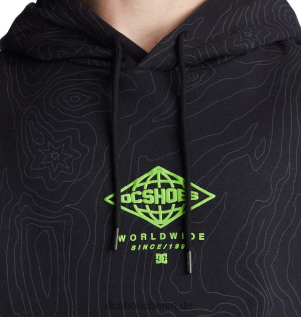 Outland-Hoodie für HerrenDC Shoes schwarz topographisch 486FT137