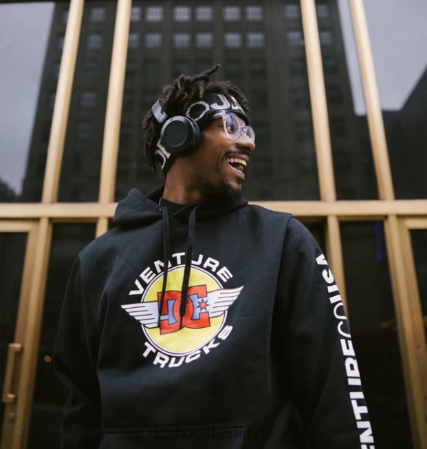 Venture X DC CO USA-Hoodie für HerrenDC Shoes Schwarz 486FT413