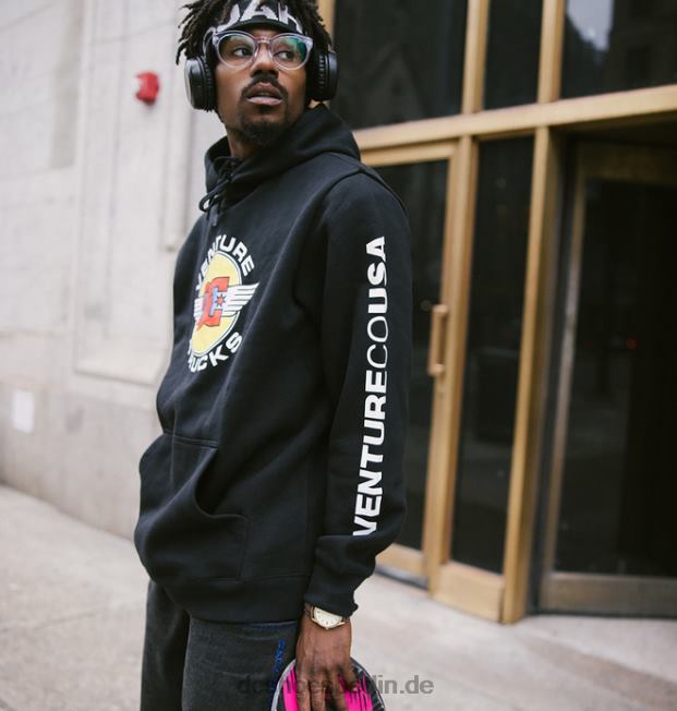 Venture X DC CO USA-Hoodie für HerrenDC Shoes Schwarz 486FT413