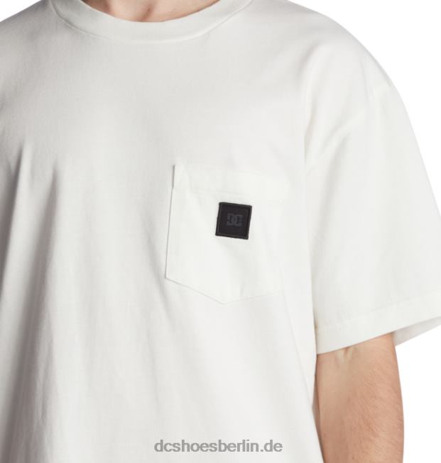 DC 1994 Taschen-T-Shirt für HerrenDC Shoes Lilienweiße Kleidungsstückfarbe 486FT4