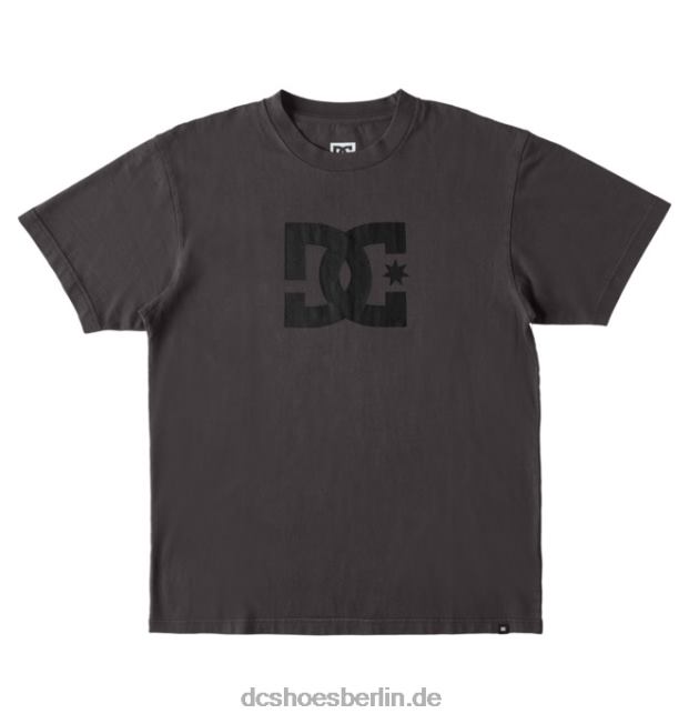 DC-Star-Pigmentfarbstoff-T-Shirt für MännerDC Shoes schwarze Enzymwäsche 486FT51
