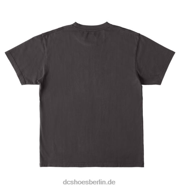 DC-Star-Pigmentfarbstoff-T-Shirt für MännerDC Shoes schwarze Enzymwäsche 486FT51