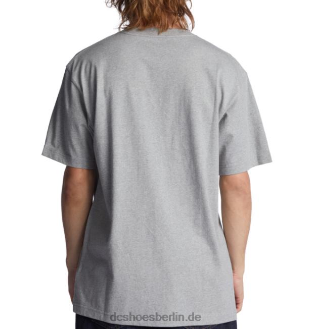 Erbe-T - Shirt der DC-Sternfüllung der MännerDC Shoes Heather Grey/Warm Ice Dye 486FT78