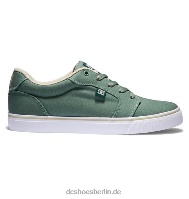 Amboss-Segeltuchschuhe für HerrenDC Shoes Grün Weiß 486FT288