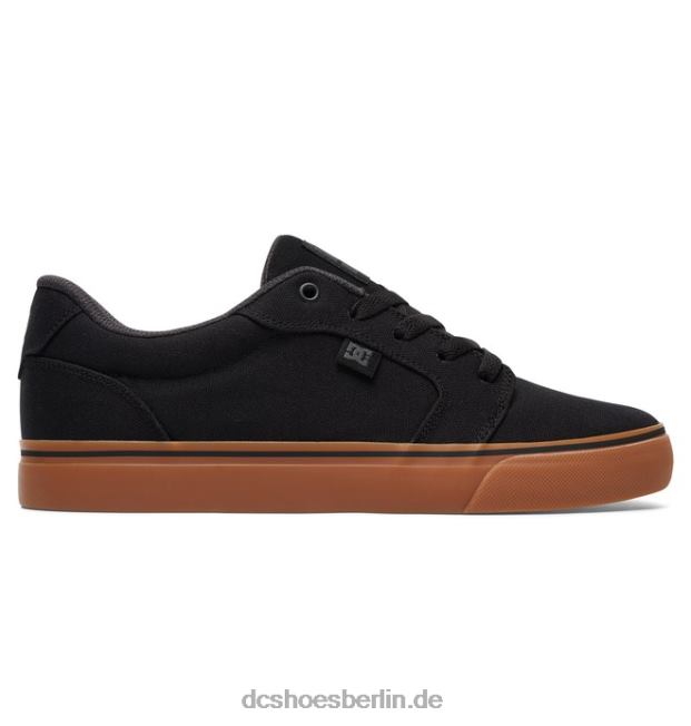 Amboss-Segeltuchschuhe für HerrenDC Shoes schwarz/gummi 486FT160
