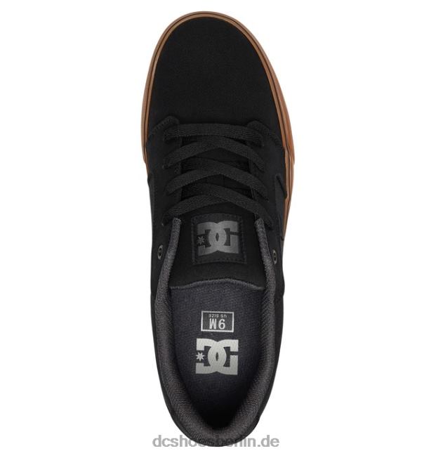 Amboss-Segeltuchschuhe für HerrenDC Shoes schwarz/gummi 486FT160