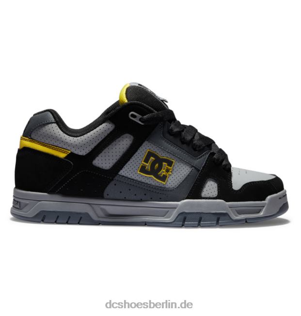 Hirschschuhe für HerrenDC Shoes grau/schwarz/gelb 486FT57