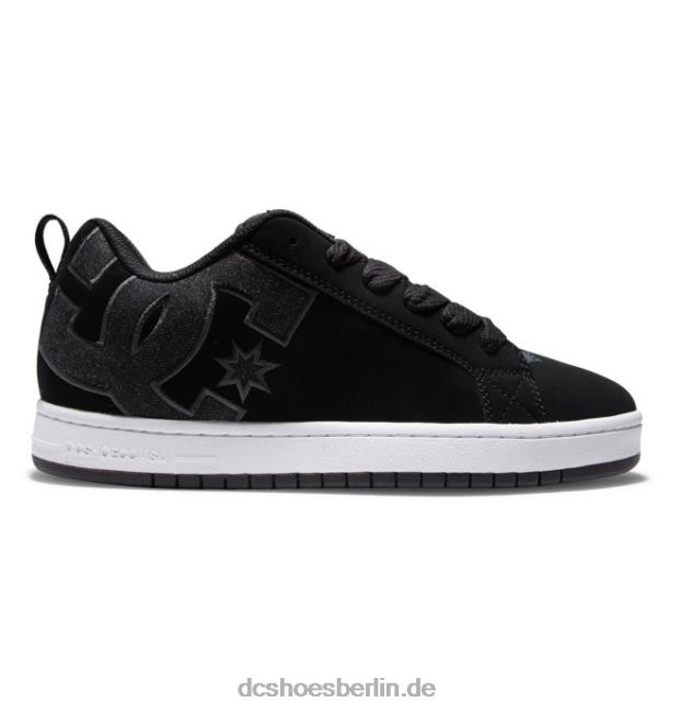 Graffik-Schuhe für HerrenDC Shoes schwarzer Jeansstoff 486FT286