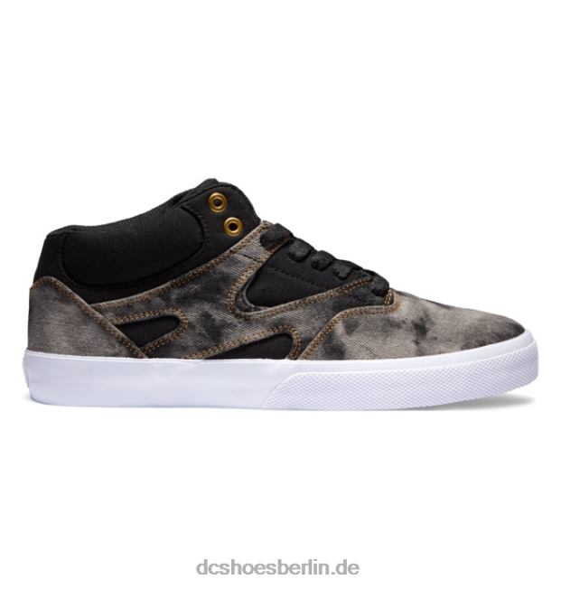 Kalis Vulc Mid - Mid-Top-Schuhe für HerrenDC Shoes schwarzer Jeansstoff 486FT203